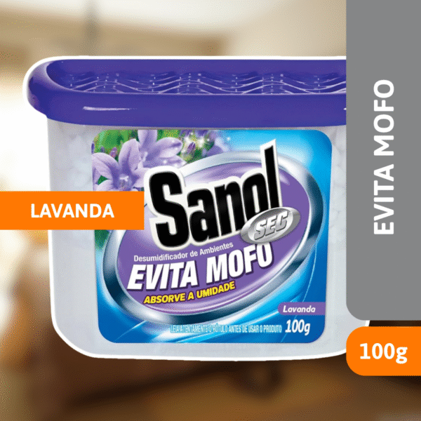 Evita Mofo Lavanda 100g - SANOL - Imagem 2