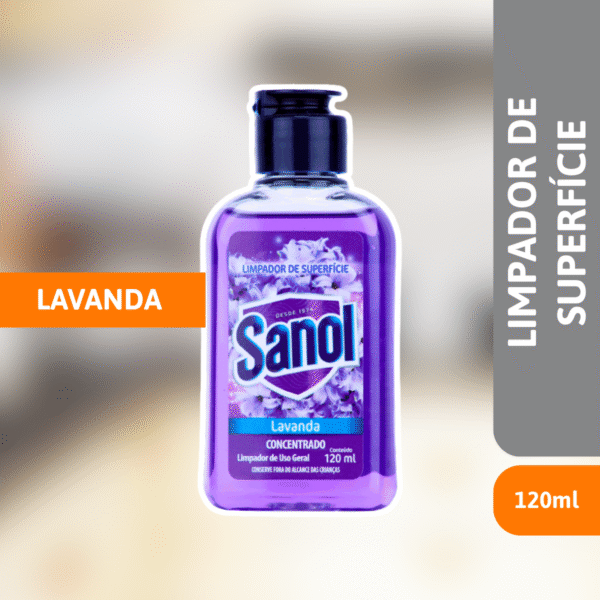Limpador De Superfície Lavanda 120ml - SANOL - Imagem 2