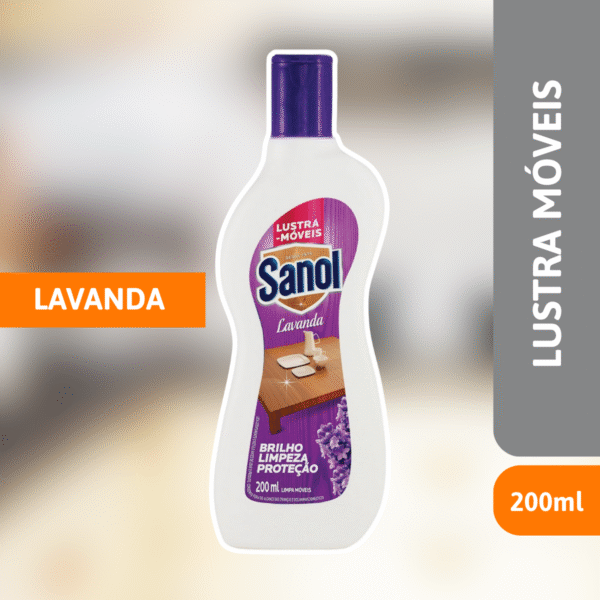 Lustra Móveis Lavanda 200ml - SANOL - Imagem 2