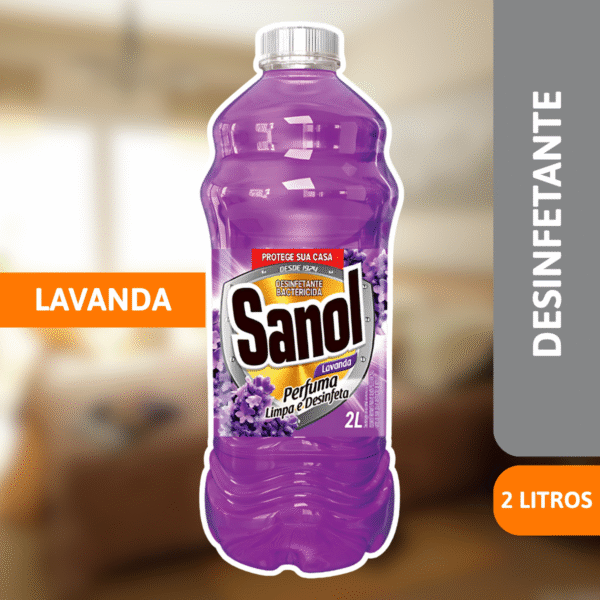 Desinfetante Lavanda 2L - SANOL - Imagem 2