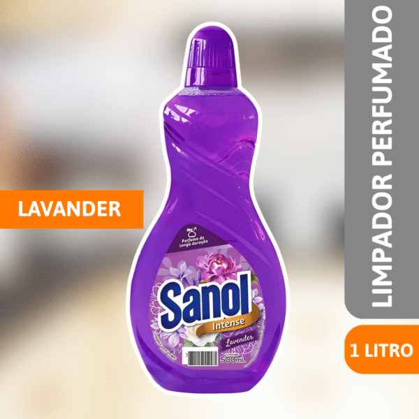 Limpador Perfumado Lavander 1L - SANOL - Imagem 2