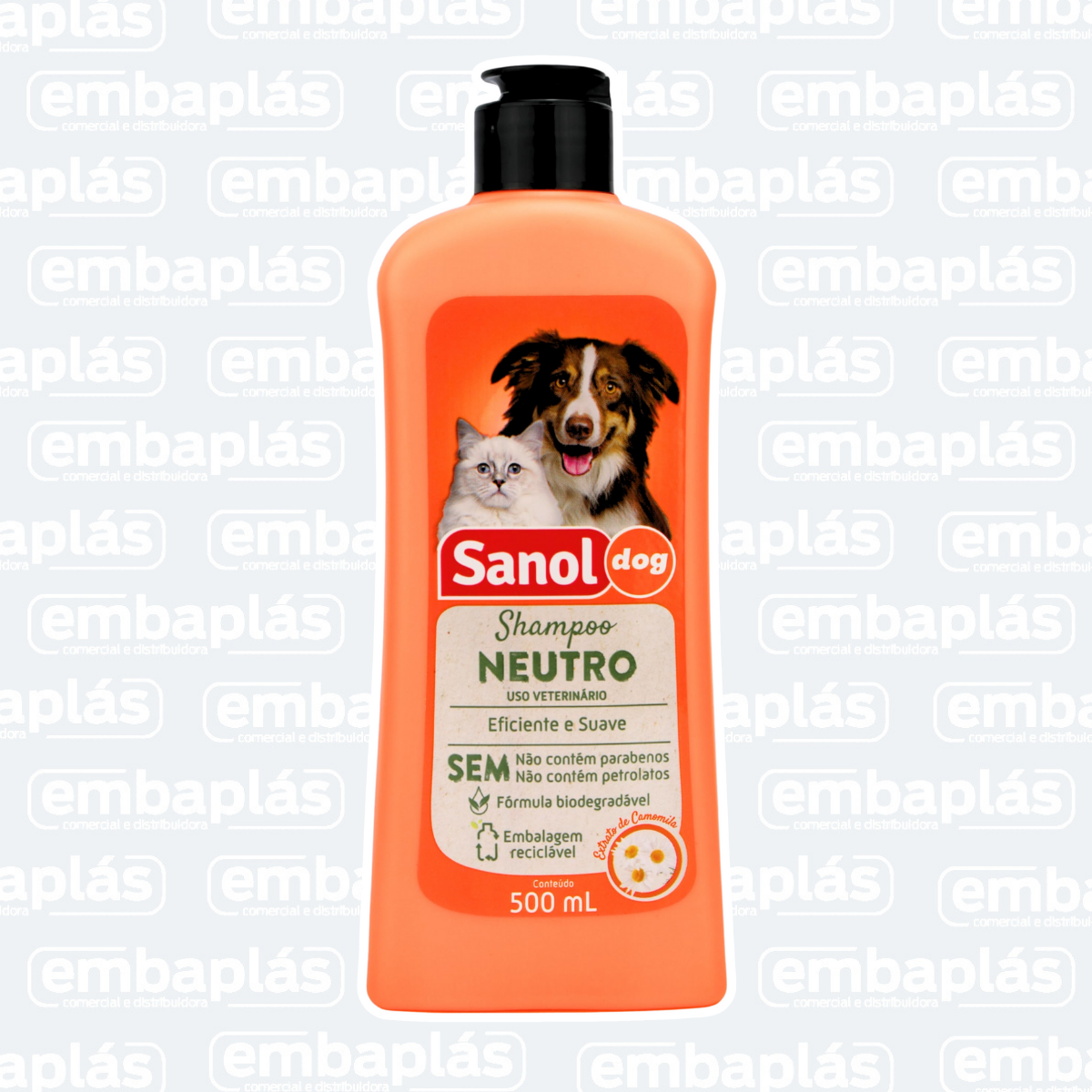 Shampoo Neutro 500ml - SANOL DOG