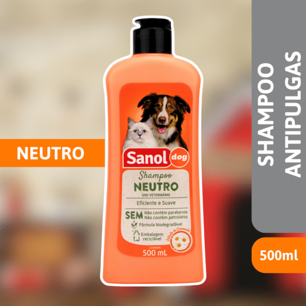 Shampoo Neutro 500ml - SANOL DOG - Imagem 2