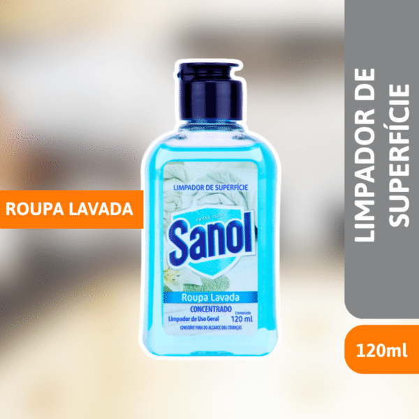 Limpador De Suerfície Roupa Lavada 120ml - SANOL - Imagem 2
