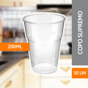 Copo Supremo 200 ML C/ 50 UN - PRAFESTA