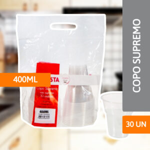 Copo Supremo 400 ML C/30 Un - PRAFESTA