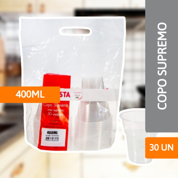 Copo Supremo 400 ML C/30 Un - PRAFESTA - Imagem 2