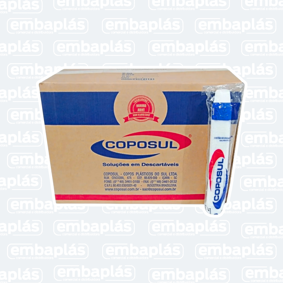 Copo Plástico 50ml Abnt 5000 Un - COPOSUL
