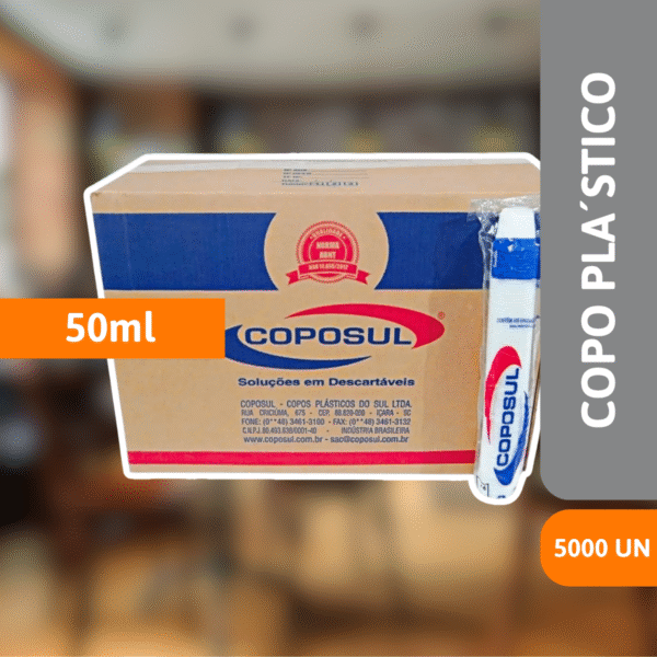 Copo Plástico 50ml Abnt 5000 Un - COPOSUL - Imagem 2