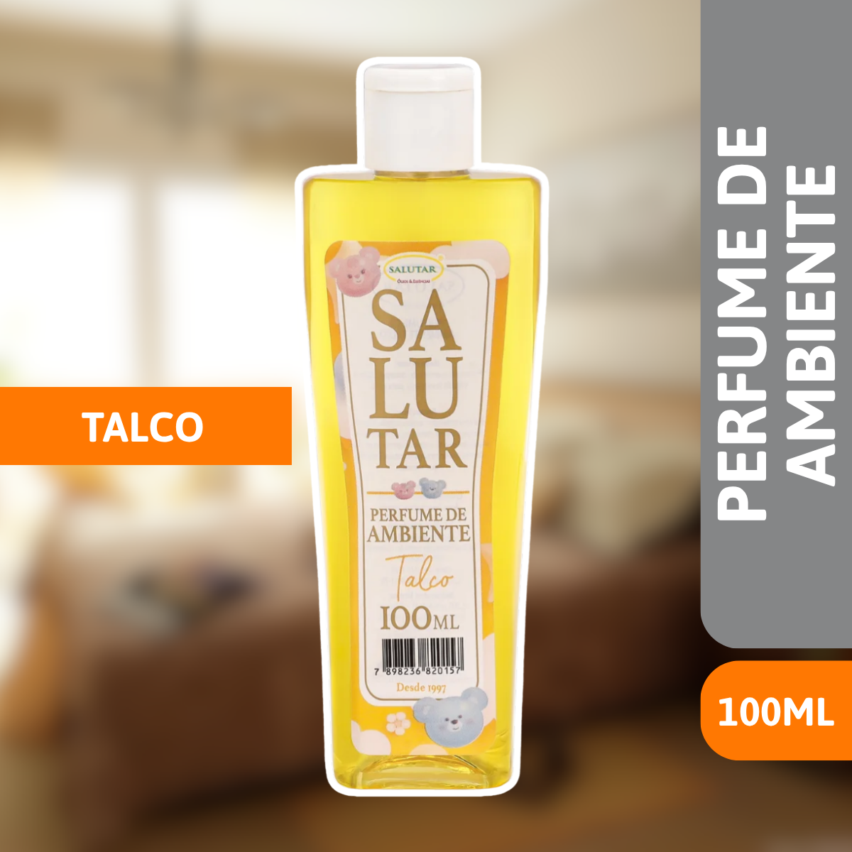 Perfume De Ambiente Talco 100ml Spray - SALUTAR - Imagem 2