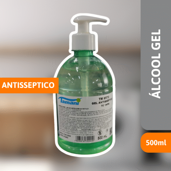 Álcool Gel Antisseptico 500ml  C/ Pump - TAMANI - Imagem 2