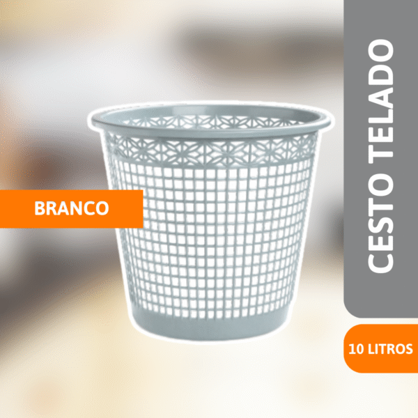 Cesto Telado 10 Litros - ARQPLAST - Imagem 2