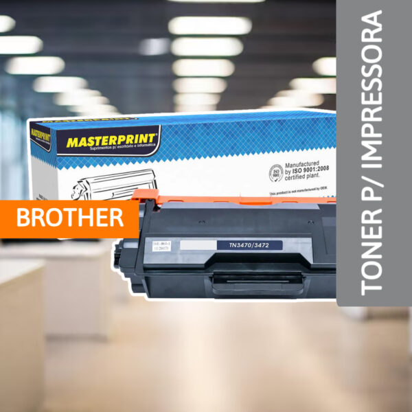 Toner P/ Impressora Brother TN 3472 - MASTERPRINT - Imagem 2