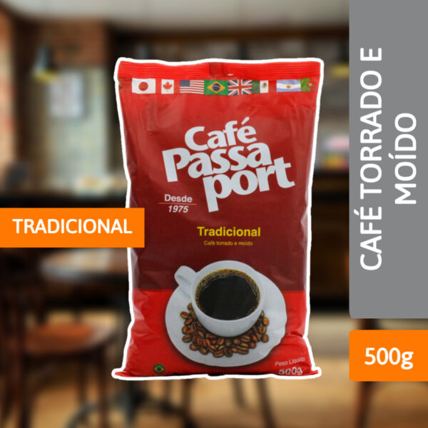 Café Torrado e Moído Tradicional 500g - PASSAPORT - Imagem 2