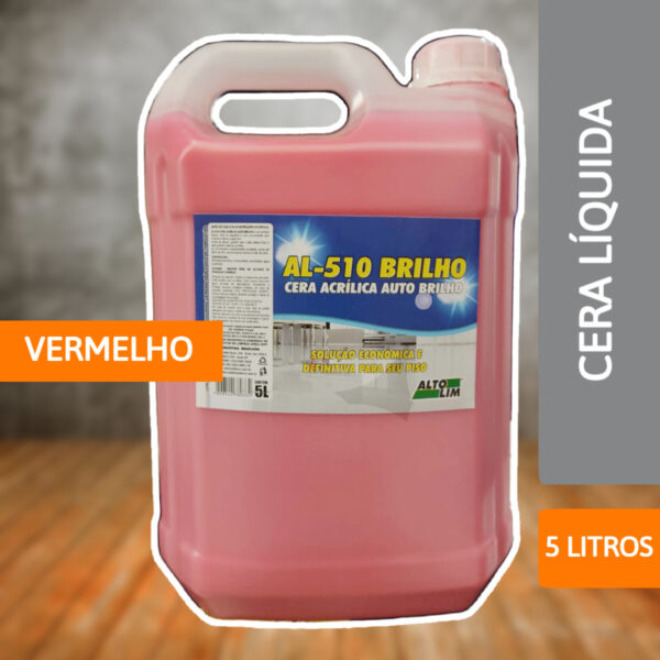 Cera Líquida Auto Brilho Vermelha 5L - ALTOLIM - Imagem 2