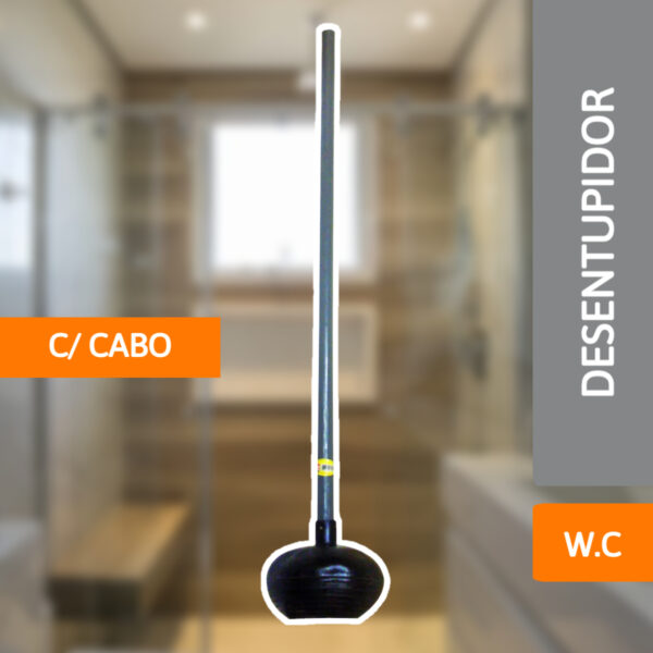 Desentupidor De W.C Com Cabo - GUIRADO - Imagem 2
