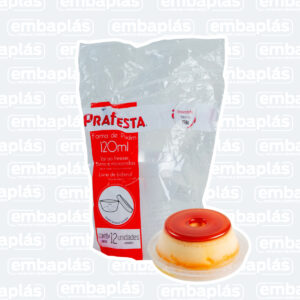 Forma De Pudim C/ Tampa 120ML - PRAFESTA