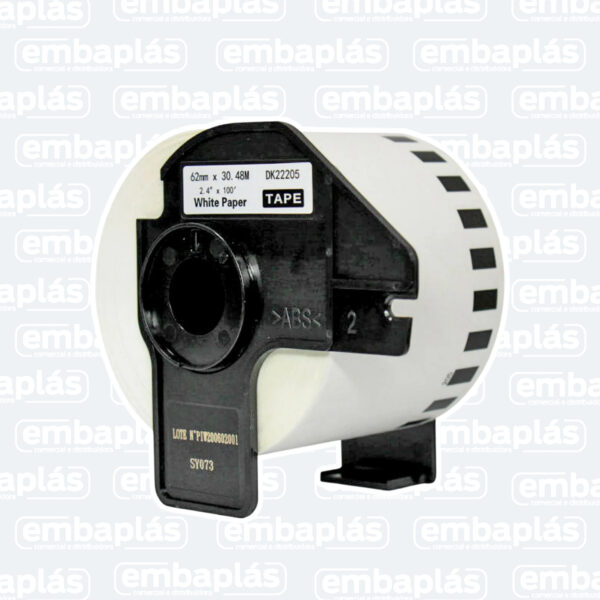 Etiqueta Térmica Compatível Brother 62mm x 30,48m - MASTERPRINT