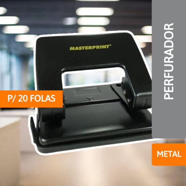 Perfurado De Metal P/ 20 Folhas - MASTERPRINT - Imagem 2