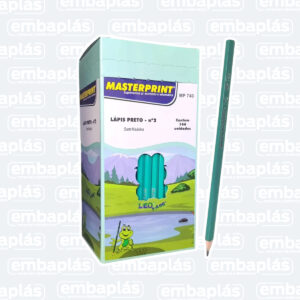 Lápis Preto De Resina C/ 144 Un - MASTERPRINT