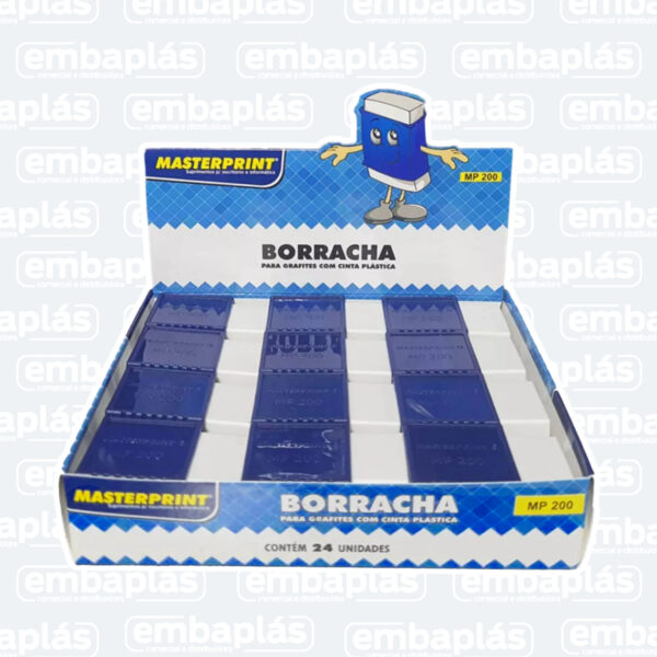 Borracha Branca Com Capa Cx 24 UN - MASTERPRINT