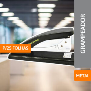 Grampeador De Metal 19,5CM P/ 25 Folhas - MASTERPRINT
