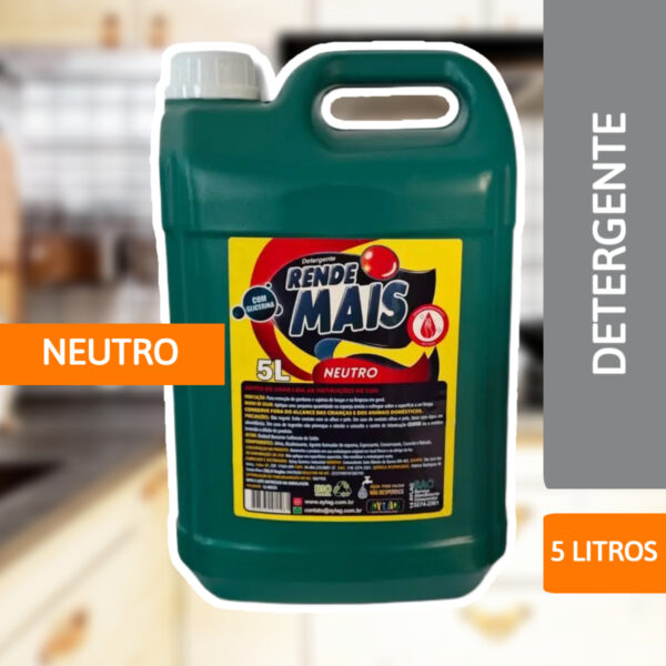 Detergente Neutro 5L Rende Mais - AYLAG - Imagem 2