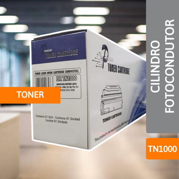 Cilindro Fotocondutor Toner Brother TN1000 - MASTERPRINT - Imagem 2