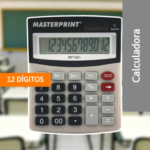 Calculadora Manual Eletônica 12 Dígitos - MASTERPRINT - Imagem 2