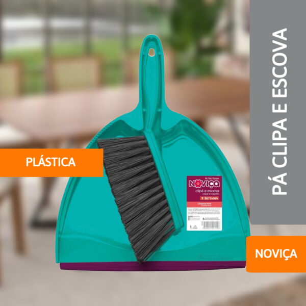 Pá e Escova Clipá Plástica Noviça - BETTANIN - Imagem 2