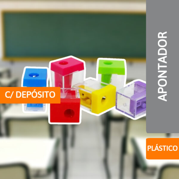 Apontado Plástico C/ Depósito Transparente - MASTERPRINT - Imagem 2