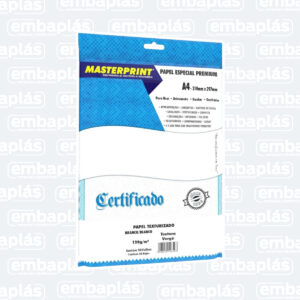 Papel Diplomata Branco 120g/m² 50 Folhas- MASTERPRINT