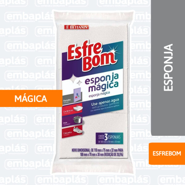 Esponja Mágica Esfrebom 3 Unidades - BETTANIN - Imagem 2