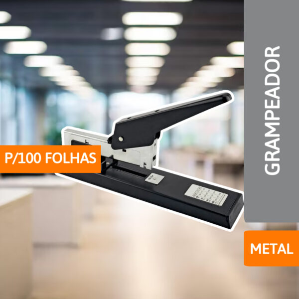 Grampeador De Metal Extra Grande P/ 100 Folhas - MASTERPRINT - Imagem 2