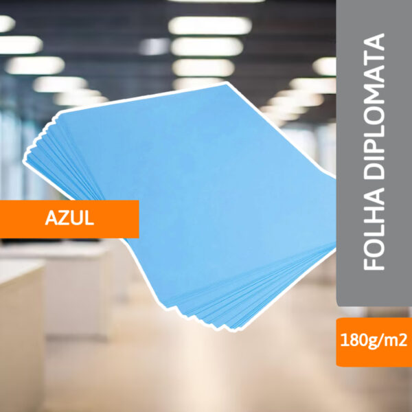 Pepel Diplomata Azul 180g/m² - MASTERPRINT - Imagem 2