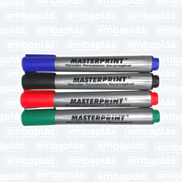 Pincel Marcado Permanente Recarregável - MASTERPRINT