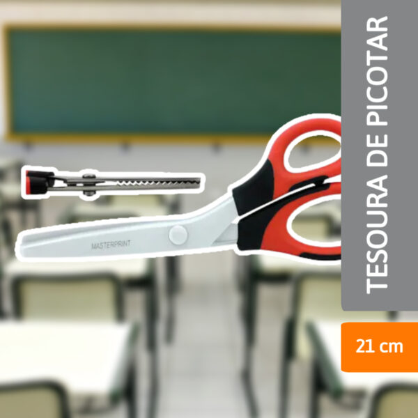 Tesoura de Picotar Metal 21cm - MASTERPRINT - Imagem 2
