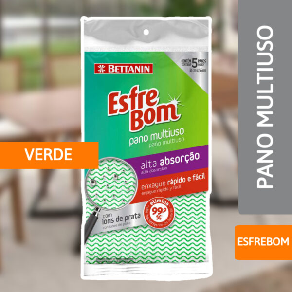 Pano Multiuso Verde Esfrebom - BETTANIN - Imagem 2