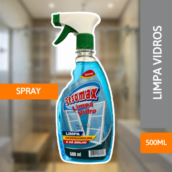 Limpa Vidros Spray 500ML - DESOMAX - Imagem 2