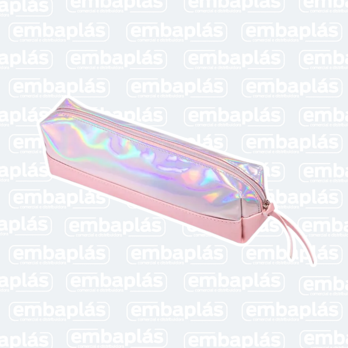 Estojo Holográfico Rosa Claro - BRW