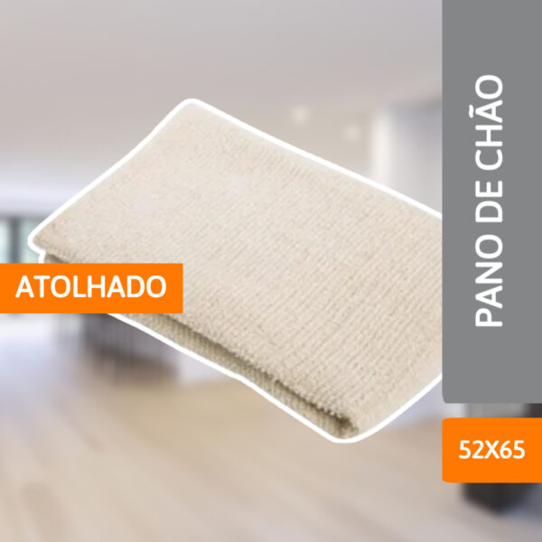 Pano De Chão Atoalhado 52cm x 65cm - LÍDER - Imagem 2