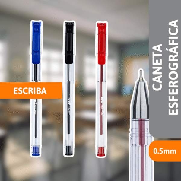 Caneta Esferográfica 0,5mm Escriba - BRW - Imagem 2