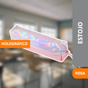 Estojo Holográfico Rosa Claro - BRW