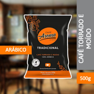 Café Torrado e Moído Tradicional 500g - AROMA