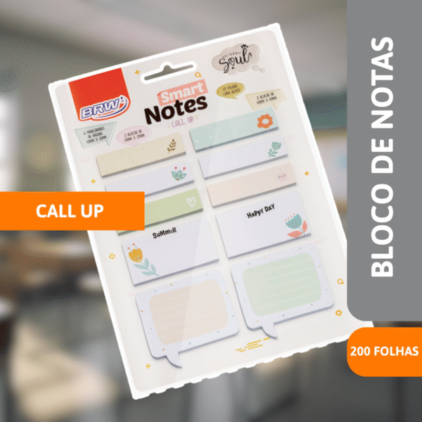 Bloco De Notas Call Up Floral - BRW - Imagem 2