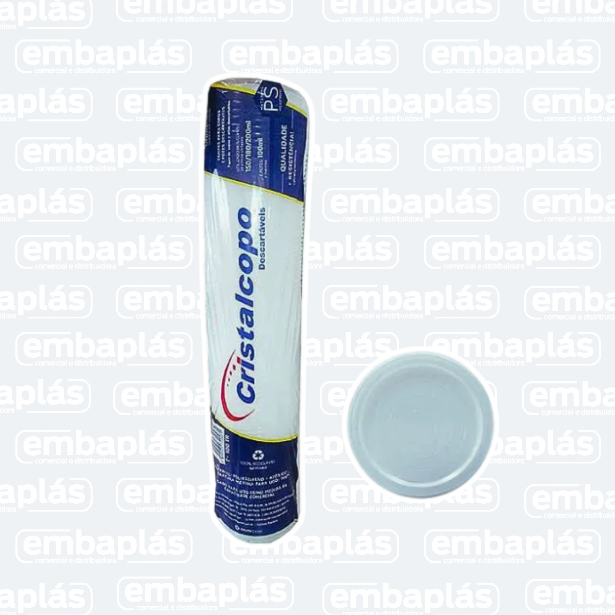 Tampa P/ Pote 100ML 100 Un - CISTALCOPO