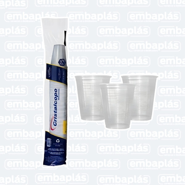 Copo Plástico PS 150ml Abnt 100 Un - CRISTALCOPO