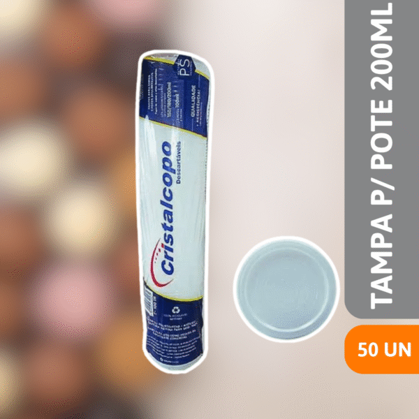 Tampa P/ Pote 200ML 50 Un - CISTALCOPO - Imagem 2