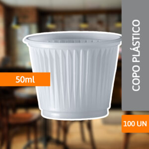 Copo Plástico 50ml Abnt 100 Un - CRISTALCOPO