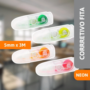 Corretivo Fita Colorida Neon 5mm x 3M - BRW
